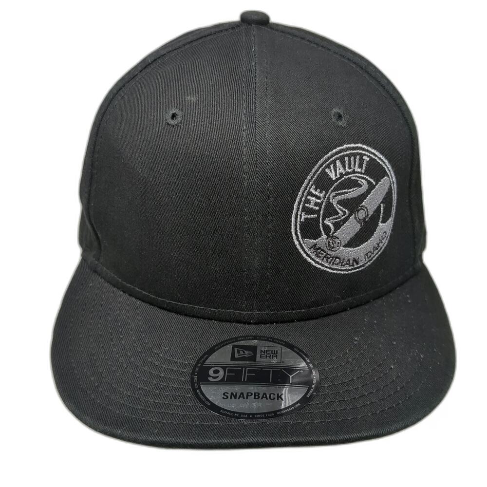 New Era Snapback Black One Size The Vault Meridian Idaho Cigar Graphic Logo Hat